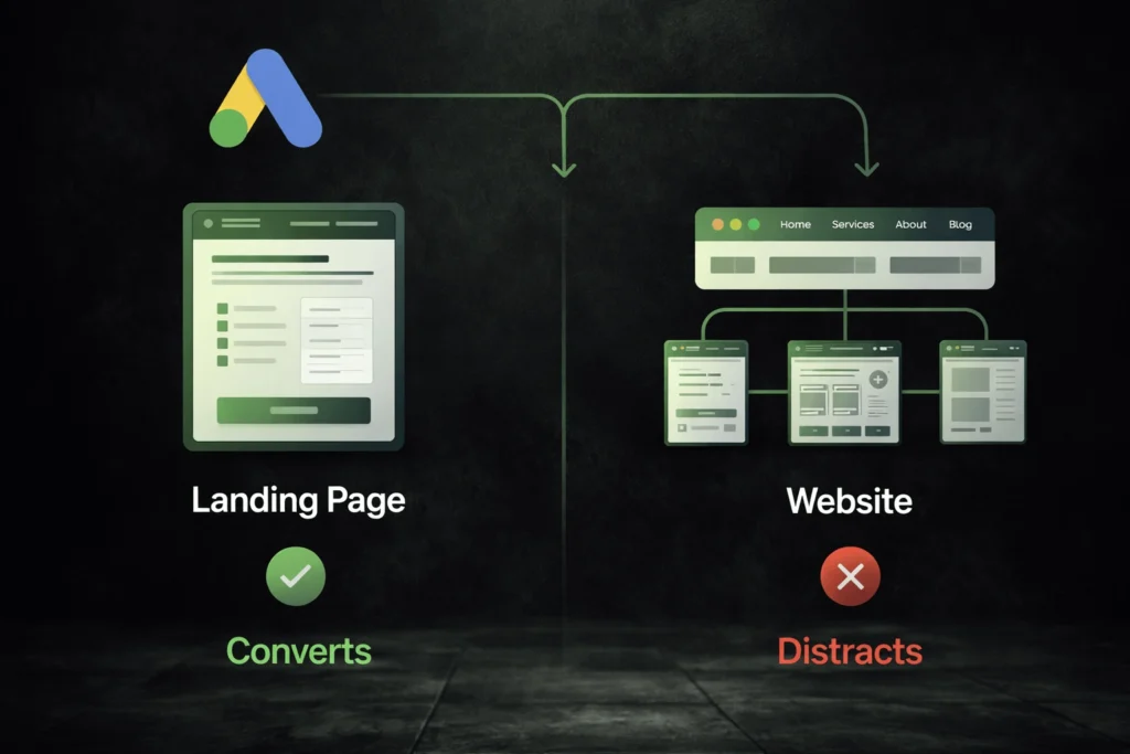 Should-Google-Ads-Landing-Pages-Link-to-Your-Website